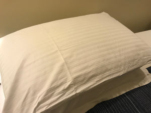250tc Pillow Cases Self Stripe (Pair)